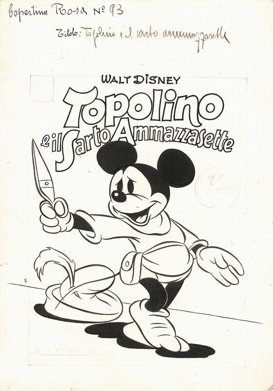 Ambrogio Vergani, Topolino e il Sarto Ammazzasette (Brave Little Tailor) - Couverture originale
