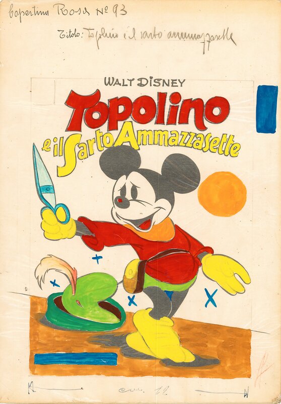 Ambrogio Vergani, Topolino e il Sarto Ammazzasette (Brave Little Tailor) - Couverture originale