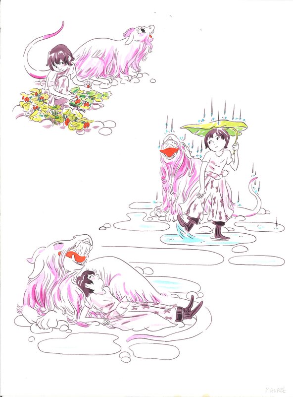 En vente - Agnès Maupré - Illustration Prince Edmond - Illustration originale