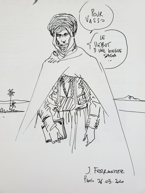 Jacques Ferrandez, CARNETS D'ORIENT   T1 DJEMILAH - Dédicace