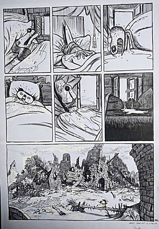 For sale - Christophe Gaultier, Joann Sfar, Lewis Trondheim, Donjon Potron-Minet -83 - Sans un bruit - Comic Strip