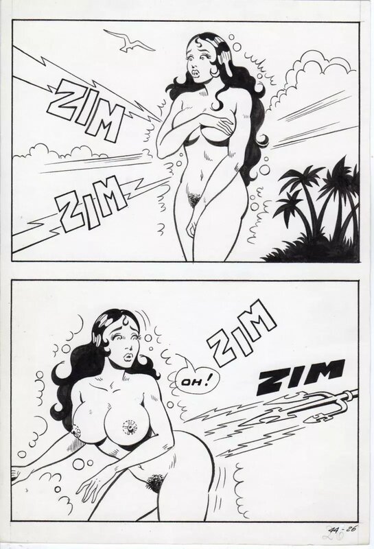 Renzo Savi, Planche originale SEXY FAVOLE 44 - Comic Strip