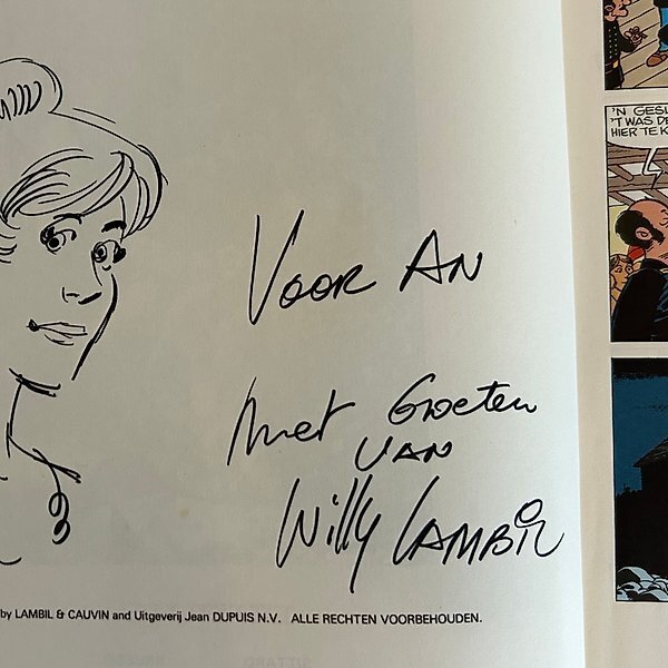 Les Tuniques Bleues par Willy Lambil - Dédicace