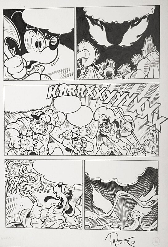Lorenzo Pastrovicchio, Alessandro Pastrovicchio, Stefano Ambrosio, Wizards of Mickey -  Il Male Antico  - Il mistero del dormiente - Planche originale Lorenzo Pastrovicchio, Alessandro Pastrovicchio, Stefano Ambrosio, Wizards of Mickey -  Il Male Antico  - Il mistero del dormiente - Planche originale