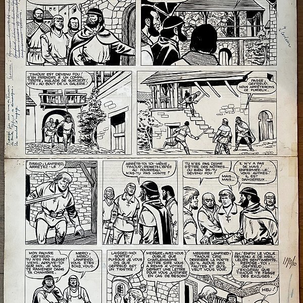 Sirius, Page 31 du mythique album 'Mission a Byzance - Planche originale
