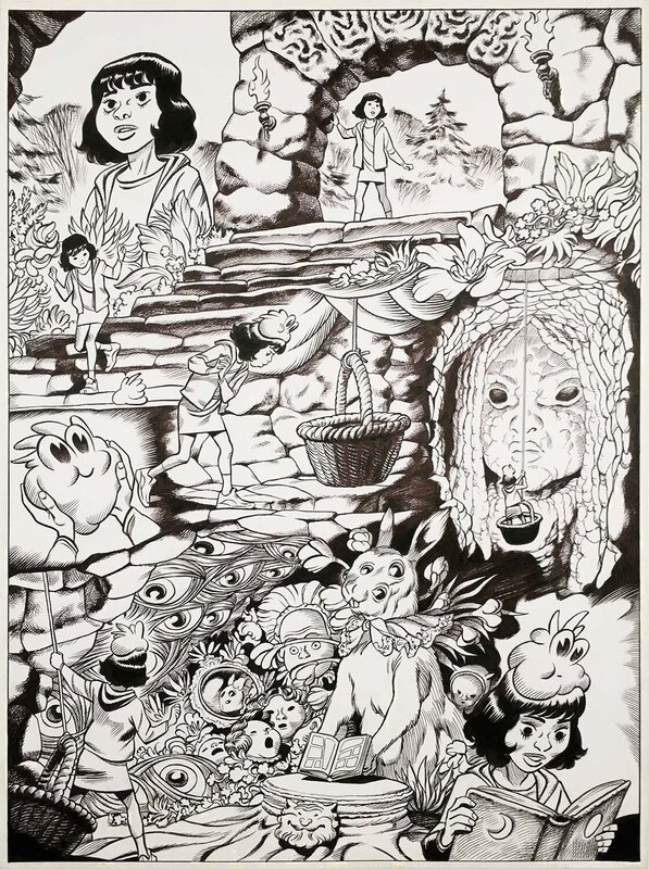 Peeters - Alice aux Pays des Merveilles - Planche originale