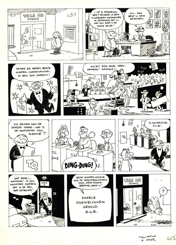 For sale - Cromheecke : Tom Carbone tome 4, planche gag - Comic Strip