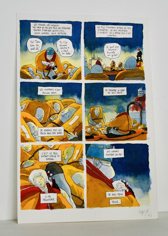 En vente - Hippolyte, Le Murmure de la mer - Planche originale - Planche originale