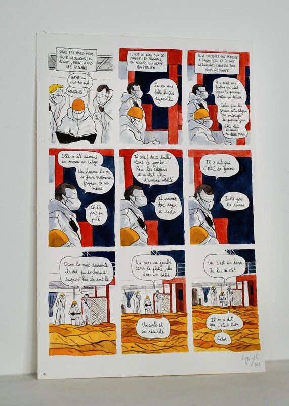 En vente - Hippolyte, Le Murmure de la mer - Planche originale - Planche originale
