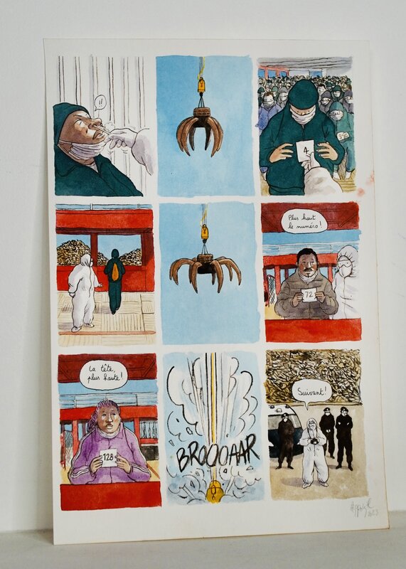 En vente - Hippolyte, Le Murmure de la mer - Planche originale - Planche originale