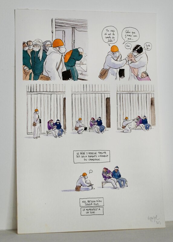 En vente - Hippolyte, Le Murmure de la mer - Planche originale - Planche originale