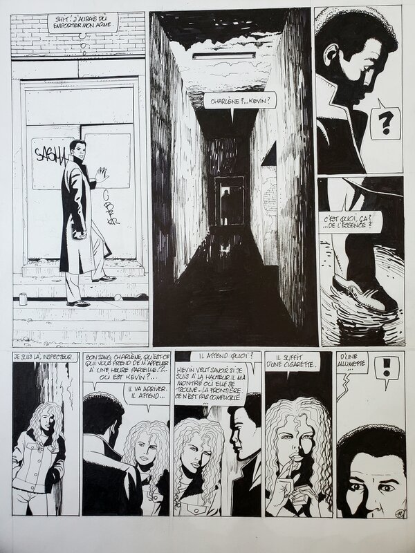 Renaud, JESSICA BLANDY   T21 LA FRONTIERE - Planche originale
