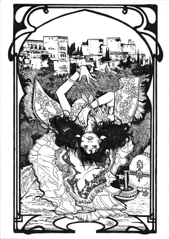 Daniel Mainé, Vampiverse: flamenco Vampirella - Illustration originale
