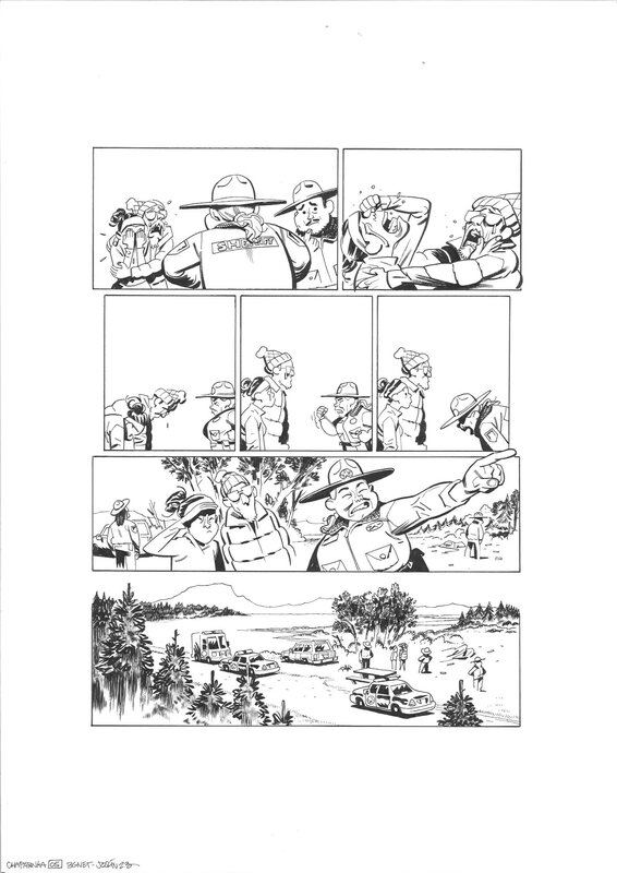 En vente - Jocelyn Joret - Chapatanka p. 07 - Planche originale