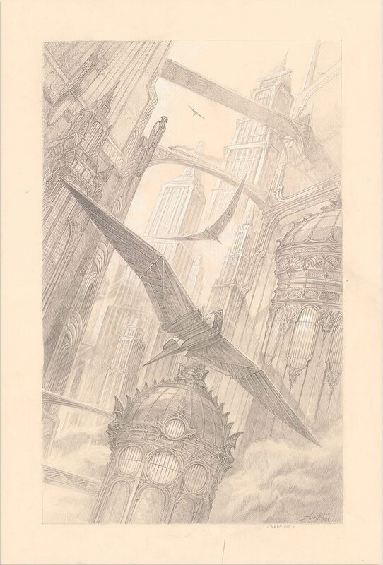 Vertige by Didier Graffet - Original Illustration