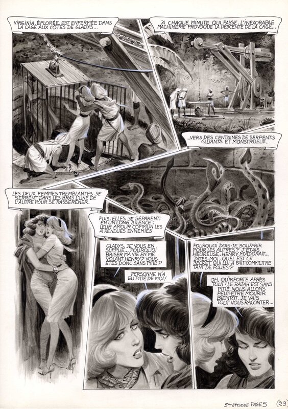 Georges Lévis, Jean Sidobre, Les Perles de l'amour - Planche originale