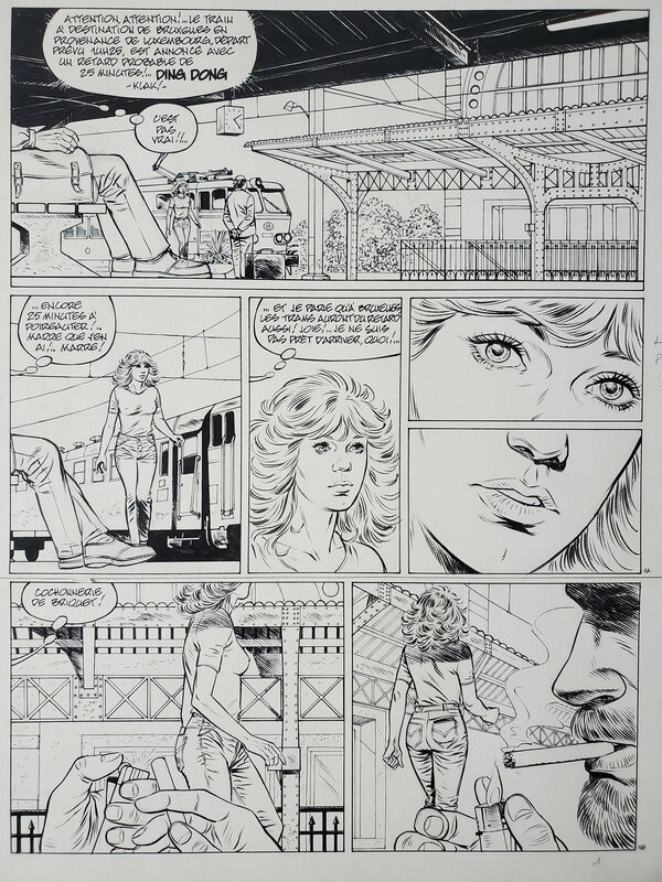 Magda, LES AVENTURES DE GILLES ROUX ET MARIE MEUSE - Planche originale