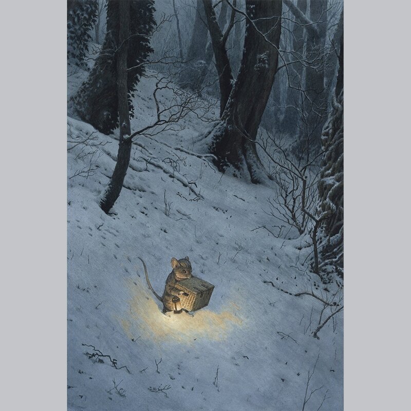 Original drawing by Chris Dunn Fetching supper - Original Illustration