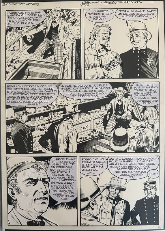 Maurizio Dotti, Tex Willer - Manhattan - Comic Strip