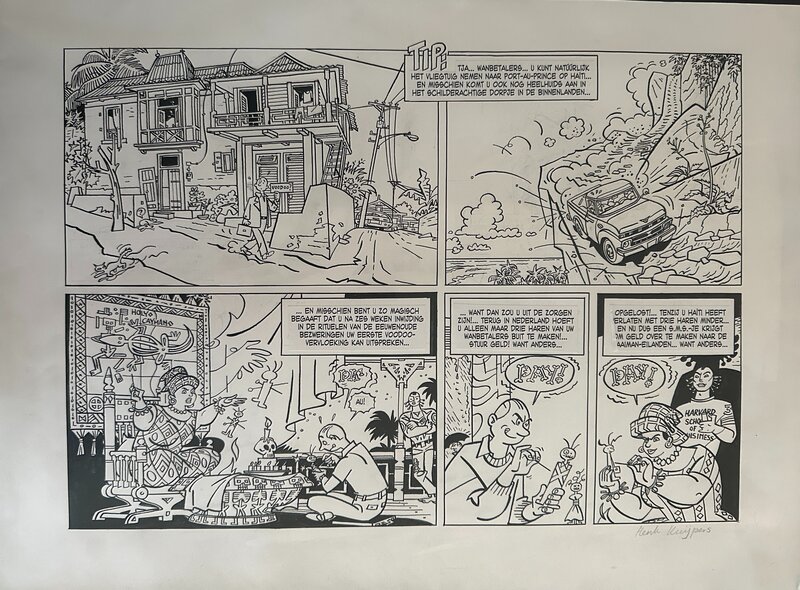Henk Kuijpers - reclamewerk Bierens Incasso Advocaten - Planche originale