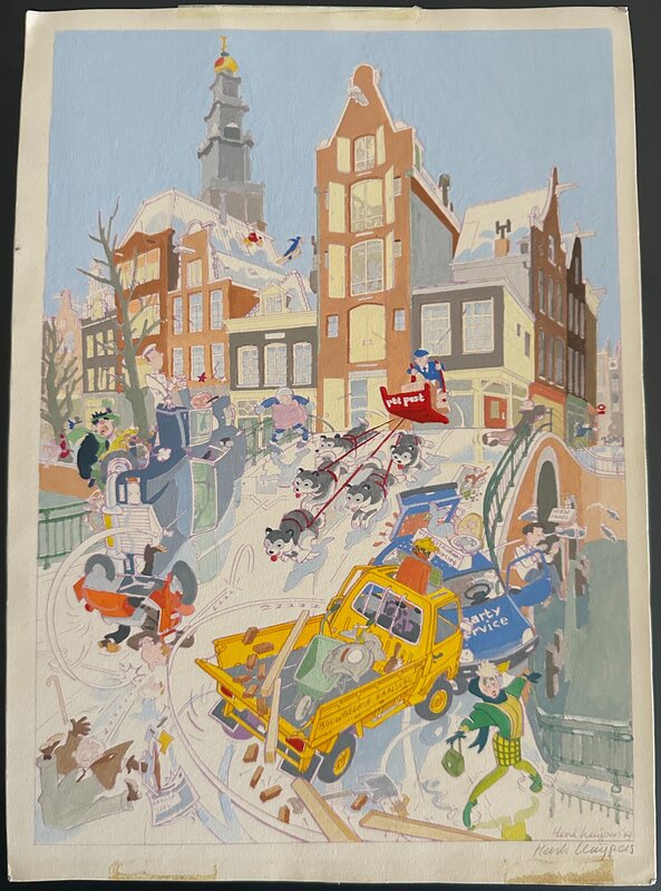 Henk Kuijpers - Reclamewerk PTT - Mise en couleur