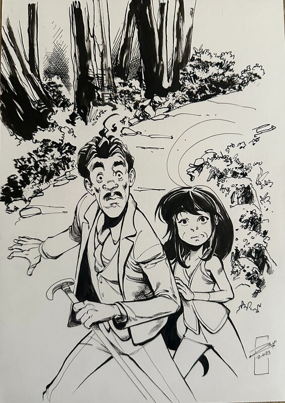 Poh & Slim par Ralf Hoeven, van der - Illustration originale