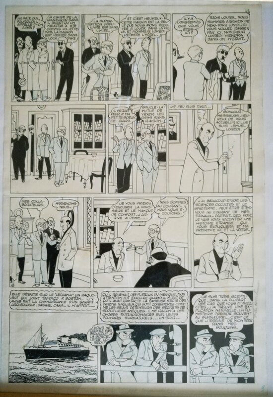 En vente - Maurice Tillieux, Felix N'Y TOUCHEZ PAS IL EST MAUDIT - Planche originale