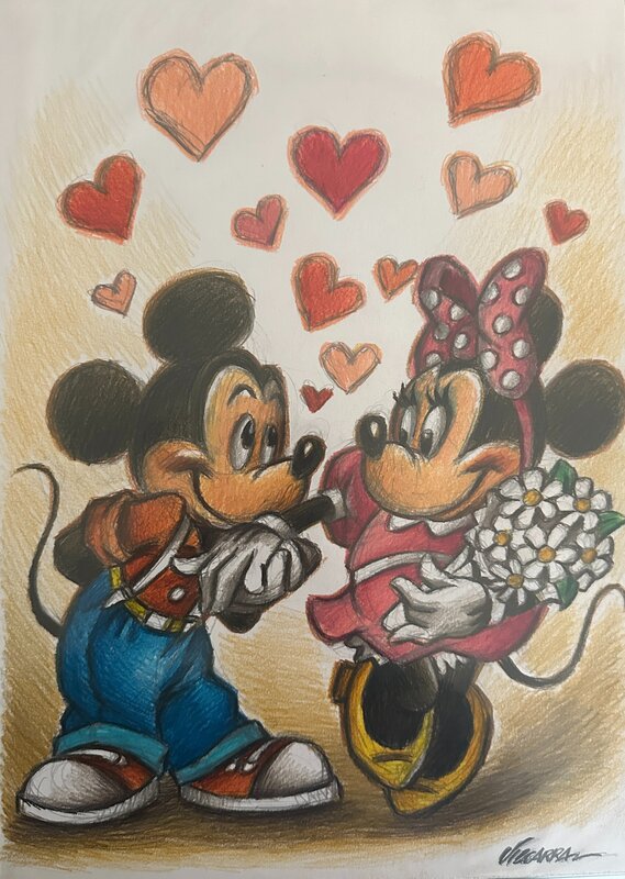 Joan Vizcarra, Mickey & Minnie Mouse: I Will Always Love You - Original Illustration