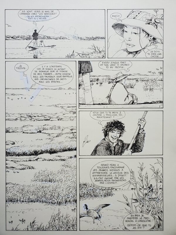CAMARGUE ROUGE par Michel Faure - Planche originale
