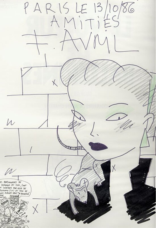 Dominique par François Avril - Dédicace