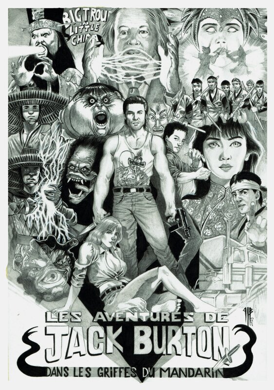 En vente - Philippe Bringel, Jack Burton - big trouble in little china - Illustration originale