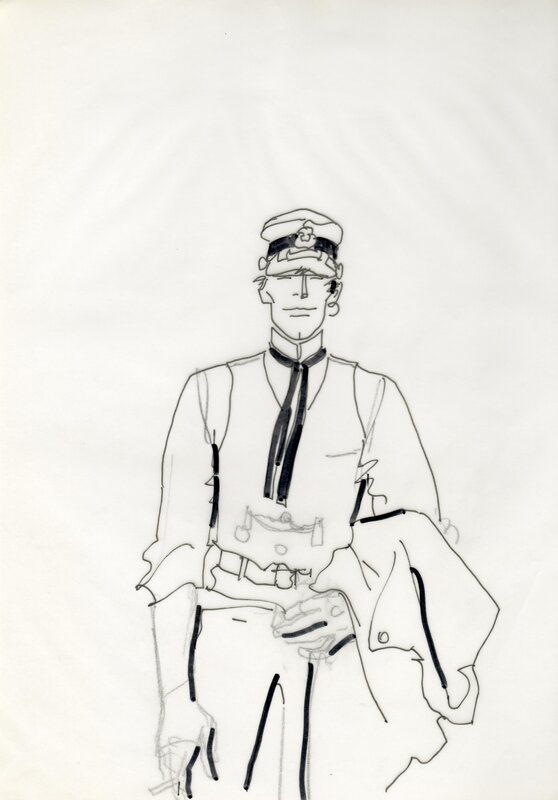 Corto Maltese par Hugo Pratt - Illustration originale