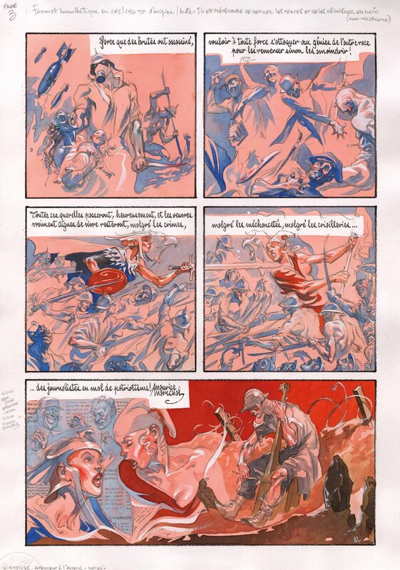 Al Severin, Paroles de poilus - Saint Saëns contre Wagner planche 3 - Comic Strip