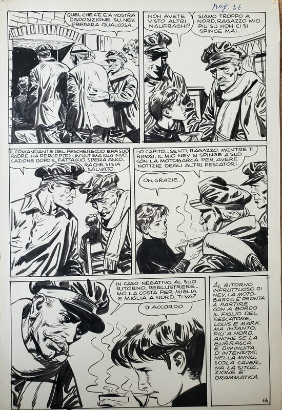 Vittorio Cossio, IL DRAMMA DELLO SPARVIERO - Planche originale
