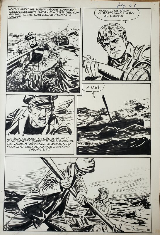 Vittorio Cossio, IL DRAMMA DELLO SPARVIERO - Planche originale