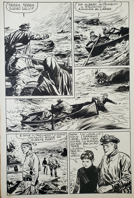 Vittorio Cossio, IL DRAMMA DELLO SPARVIERO - Planche originale