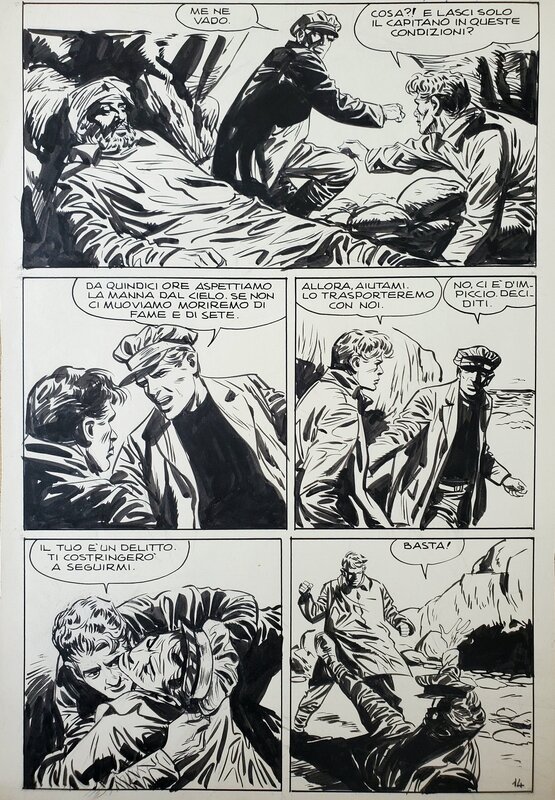 Vittorio Cossio, IL DRAMMA DELLO SPARVIERO - Planche originale