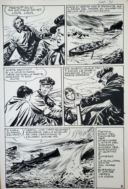 Vittorio Cossio, IL DRAMMA DELLO SPARVIERO - Planche originale