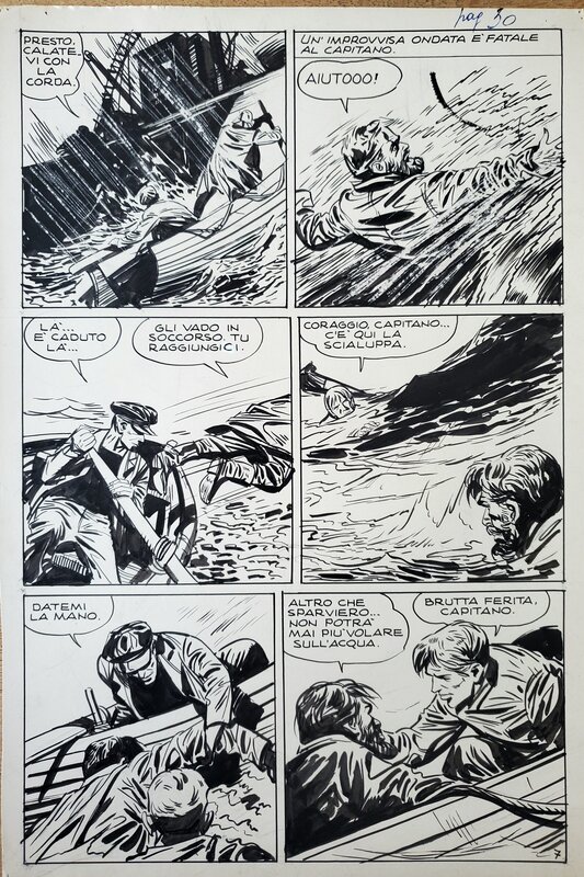 Vittorio Cossio, IL DRAMMA DELLO SPARVIERO - Planche originale