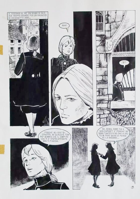 Ugolino Cossu, Planche 5 de L'umiliazone - Parution dans le n° 20 du magazine Lanciostory de l'année 80 - Planche originale