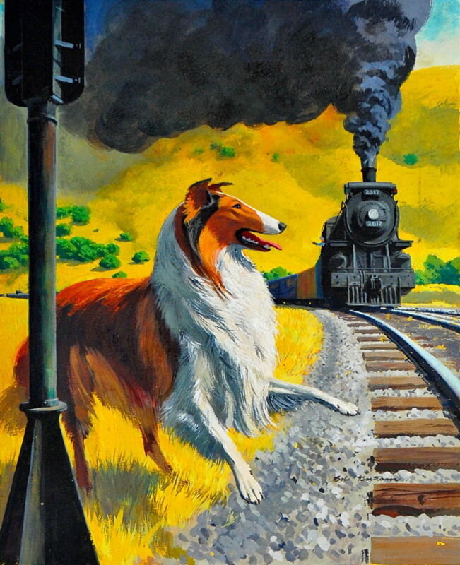 Bob Bartram, Lassie's Brave Adventure Cover - Original Cover