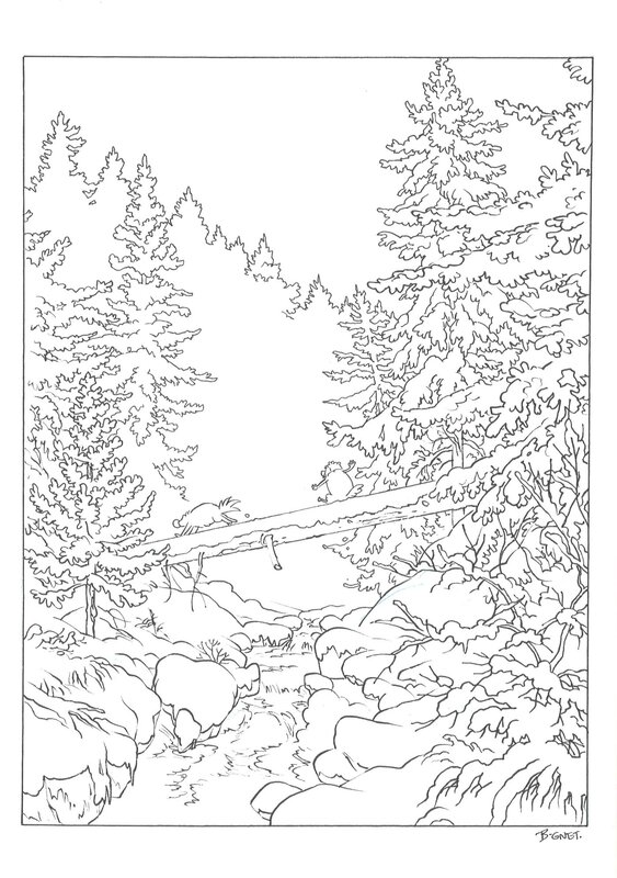 En vente - B-Gnet -Glouton Tome 1 p. 36 - Planche originale