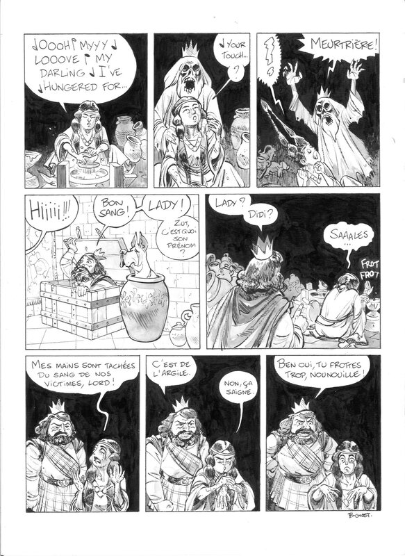 En vente - B-Gnet - La plume est plus forte que l'épée p. 24 - Planche originale
