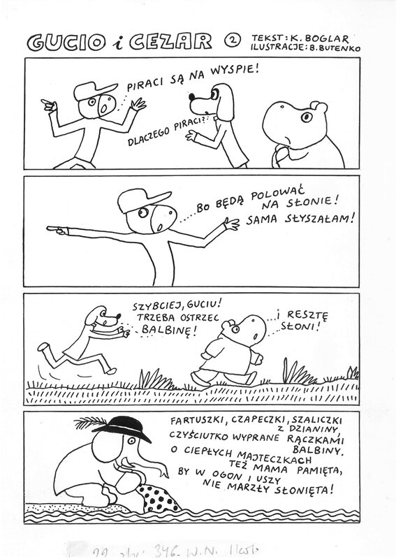 Gucio i Cezar par Bohdan Butenko - Planche originale