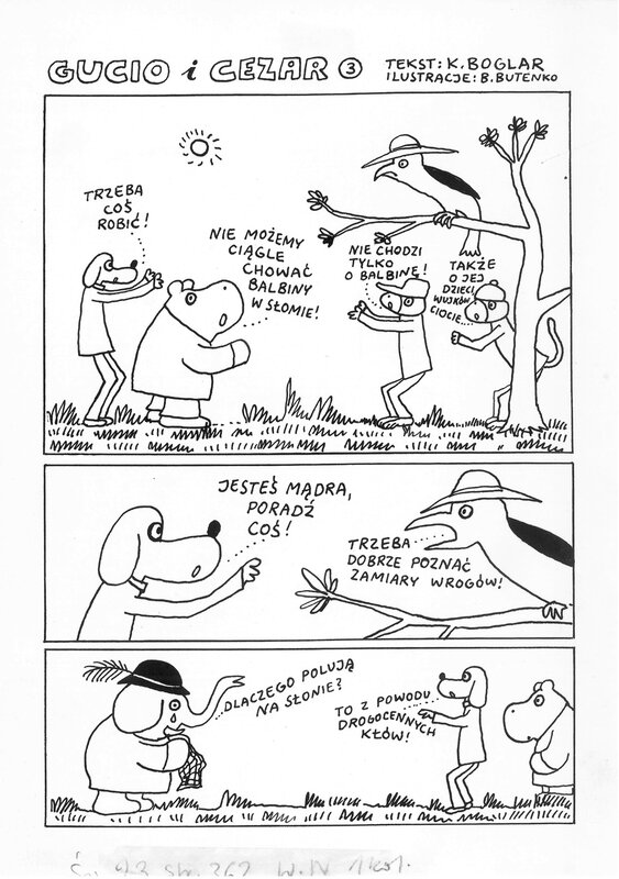 Gucio i Cezar par Bohdan Butenko - Planche originale
