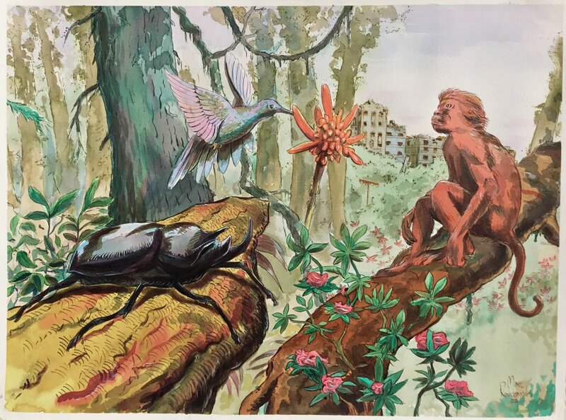 En vente - 3 animaux par Marc Rouchairoles - Œuvre originale