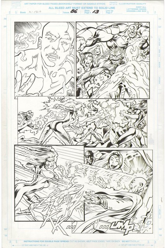 En vente - X-Men #86 p13 par Alan Davis - Planche originale