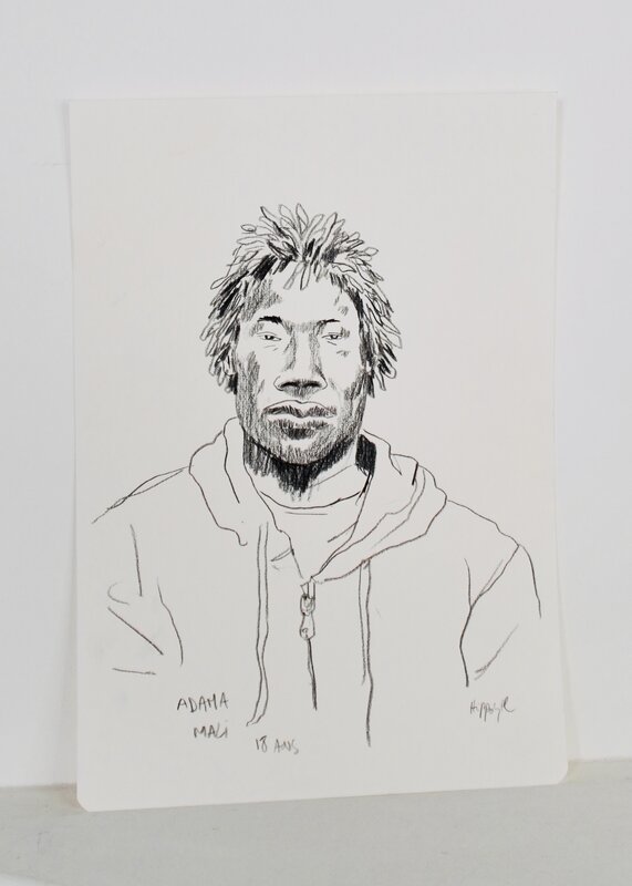 For sale - Hippolyte, Le Murmure de la mer - Croquis - Original art