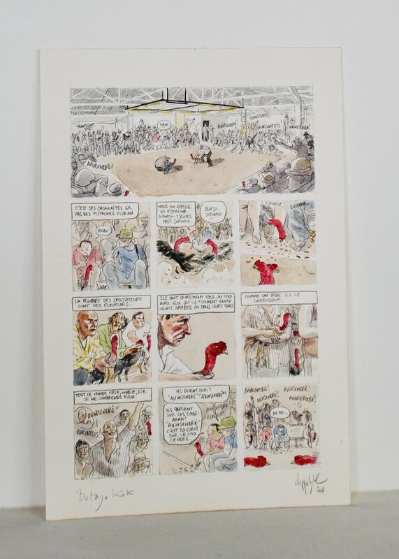 For sale - Hippolyte, Planche originale - Batay Coq - Comic Strip