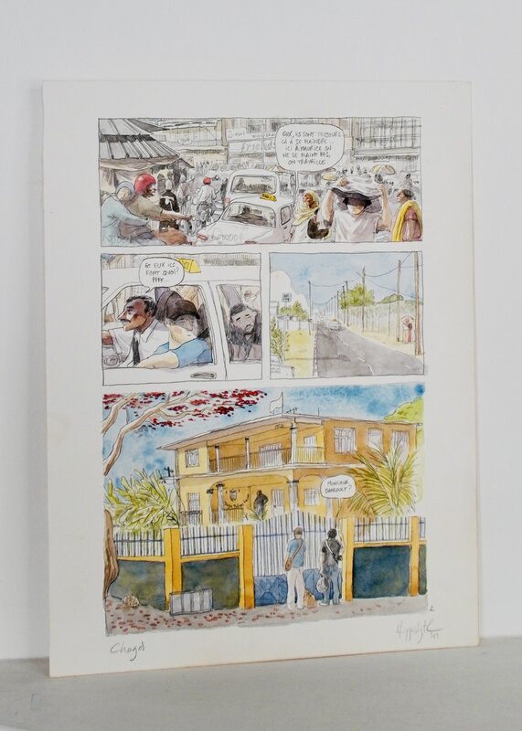 For sale - Hippolyte, Planche originale - Hold up sur les Chagos - Comic Strip